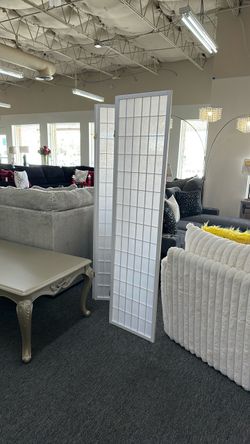 White 4 panel divider