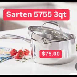 Sartencito de 3qt Tapa Coladora Para Salsas Avenas $75.00 Especial  Acero Inoxidable Princess House Ventas Finales