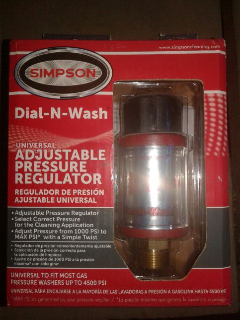 Washer pressure regulator 4500psi