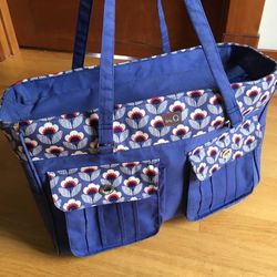 Della Q Isabella Knitting Project Shoulder Purse Bag Tote