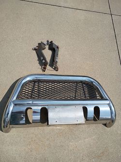 Pickup truck radiator grill cover , if you got connections in front of your truck for brackets it fits your truck then