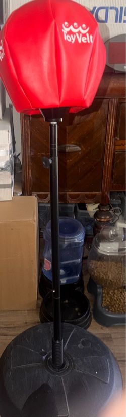 Barely used ToyVelt Punching Bag for Kids and Adults Boxing stand and bagw/ Adjustable Standing Base only. NO GLOVES! Located off lake mead and Simmon