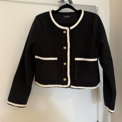 J. Crew Cropped bouclé yarn lady jacket, Size M, NWOT