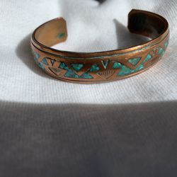 Copper Turquoise Nakia Cuff Bracelet 