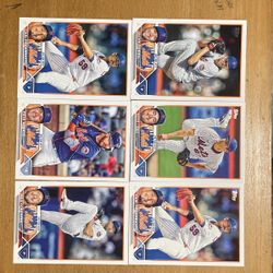 2023 TOPPS NY METS 12 CARD LOT 
