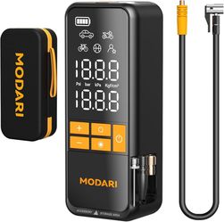 Tire Inflator Portable Air Compressor, 5X Faster 160 PSI Portable Tire Inflator for Car with Carrying Case, Built-in Magnetic Storage, Auto Shut-Off C