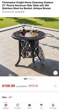 Outdoor ice chest/ table
