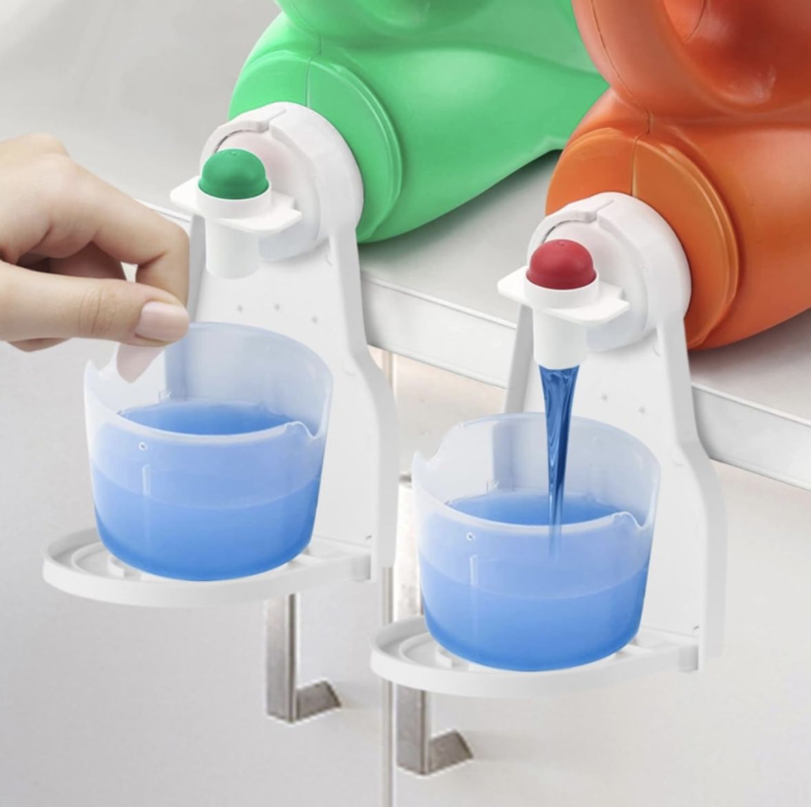 Laundry Detergent Dispenser Cup Holder Laundry Room Organizer Decoration
