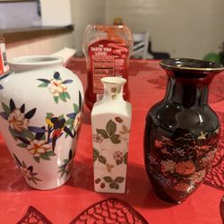 vintage Asian vases