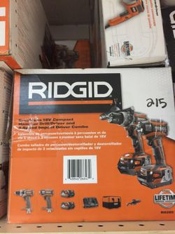 Ridgid brushless 18 v compact hammer drill 3 speed combo