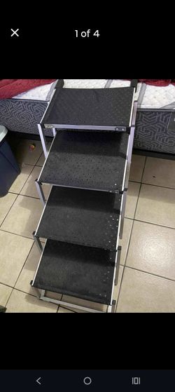 Portable Folding Dog Ramp Stairs Large Dog Steps Pet Ladder for Car Bed 5 Steps