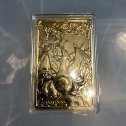 Charzard Pokémon Gold Plated Card