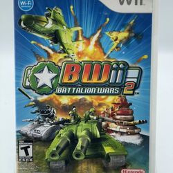 Battalion Wars 2 (Nintendo Wii, 2007) BWii Tactical Strategy CIB Complete