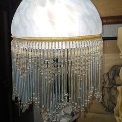 Victorian Deco Style Dome Beaded Lamp Shade 