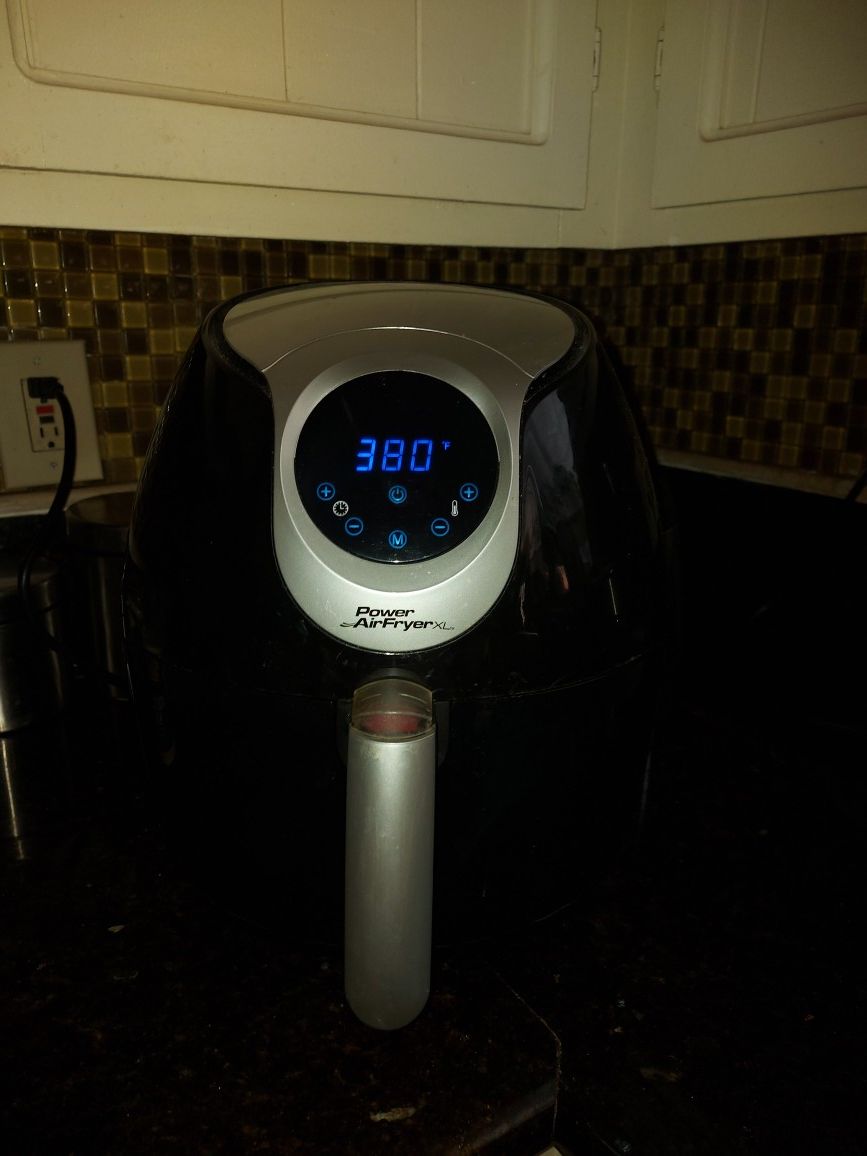 Power Air Fryer XL AF 530 5.3 5.3 QT Deluxe, Black