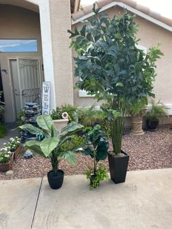 3 artificial plants