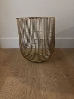 Gold Metal Basket