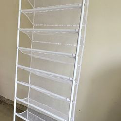 12-Tier Mesh Over-the-Door Shoe Organizer