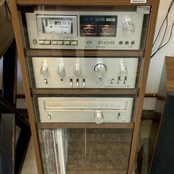 Pioneer Silver Face Stereo System 