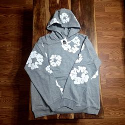 Denim Tears Gray Wreath Hoodie