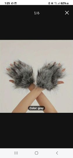 Faux Fur Gloves