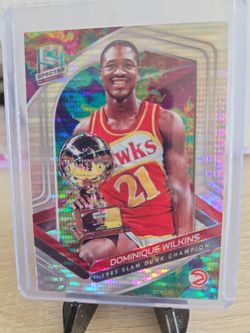 Hawks Dominique  Wilkins  Parallel  Refractor  Card