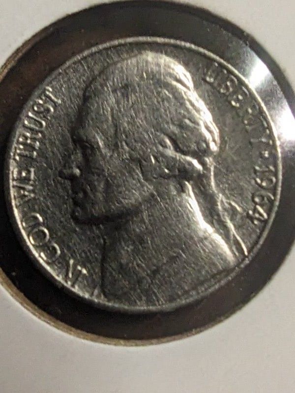 Rare 1964 Jefferson Head Nickel