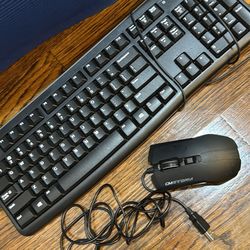 Logitech Keyboard & CM Storm Gaming Mouse – USB Wired Set