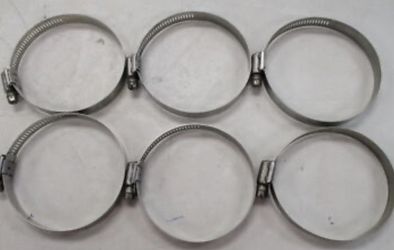 🔧 20 Norton Stainless Steel Hose Clamps – Size 4”, Great Condition