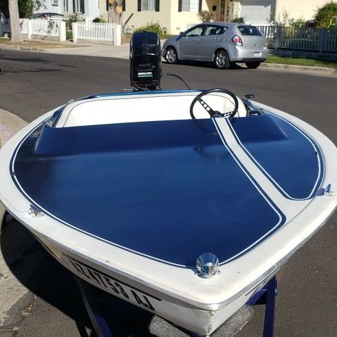 Boat 1969 rayson craft sk Jr Speedboat Boat Mercury Black Max 90 Outboard Motor