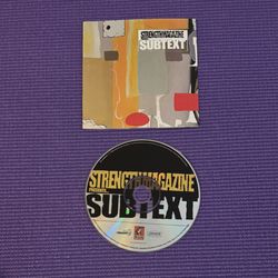 Strength Magazine Presents Subtext Compilation Album Cd Madlib Lootpack Del A-Trak Rob Swift Awol One Abstract Rude The Beat Junkies