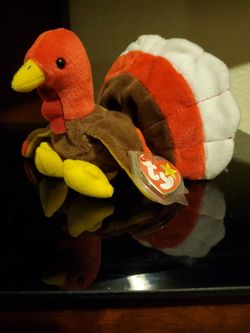 1996 Ty Beanie Baby "Gobbles" The Thanksgiving Turkey