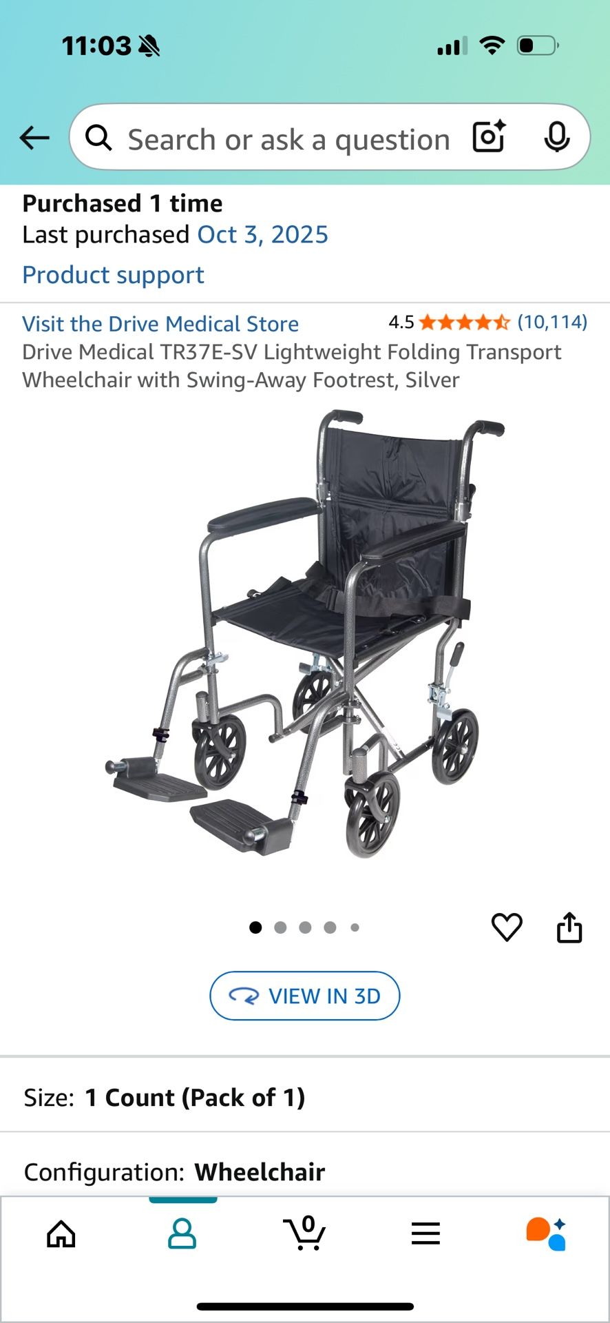 Transport Chair- New