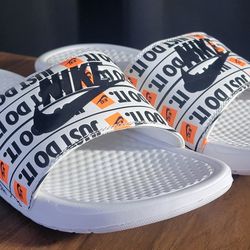 Just Do It Nike Slides (Sz 10) | OBO