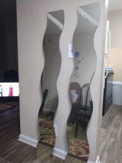 2 Swivel Glass Mirrors