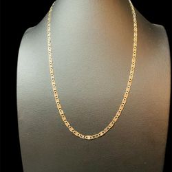 20” 3.3MM 14K Tricolor Star Valentino Necklace 