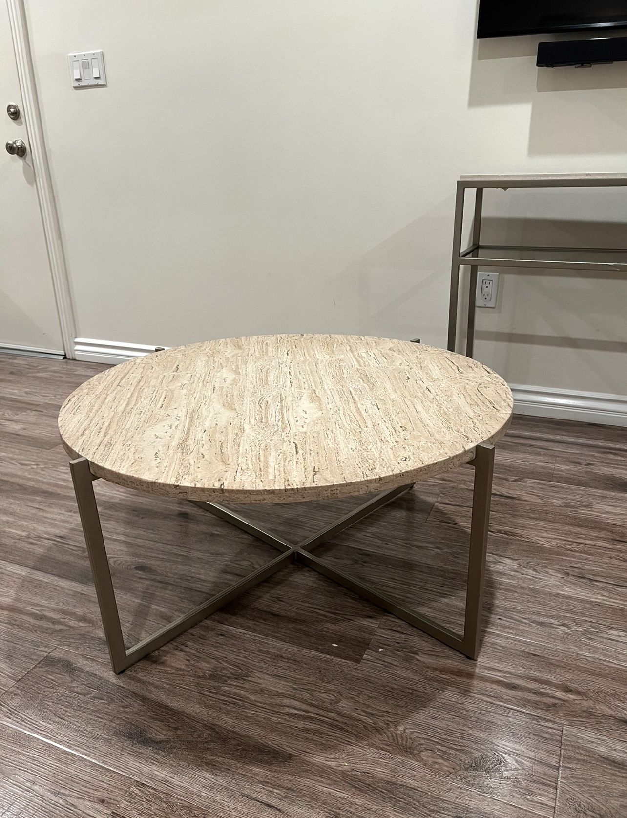 Luxury Natural Stone Coffee Table + Matching Console Table Set