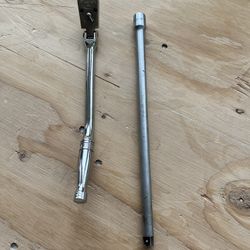 Snap On 3/8” Ratchet & 11” Extention