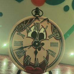 Custom Hand painted Beauty And The Beast Clock