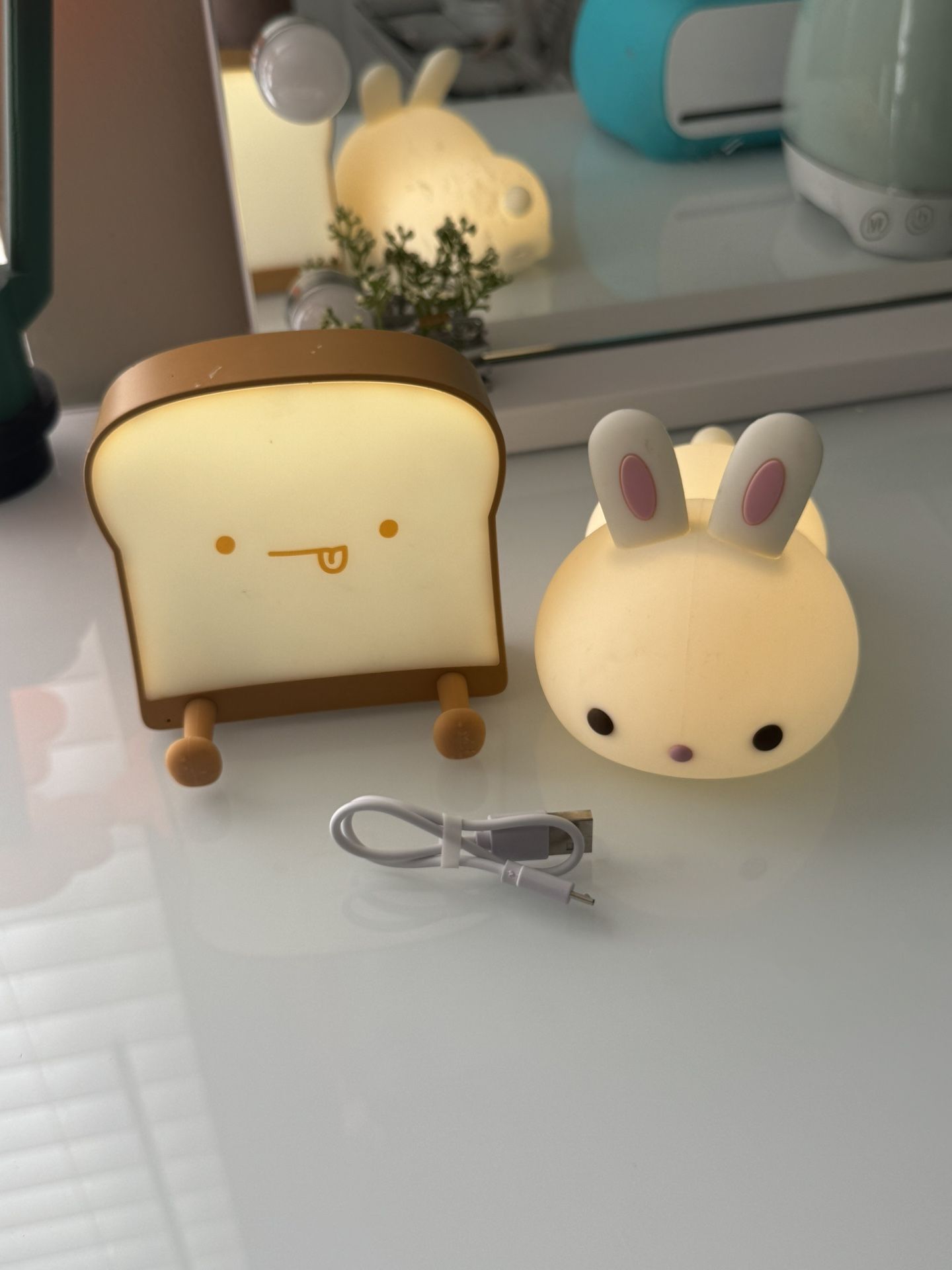 Light Up Bread And Bunny. (Check description)