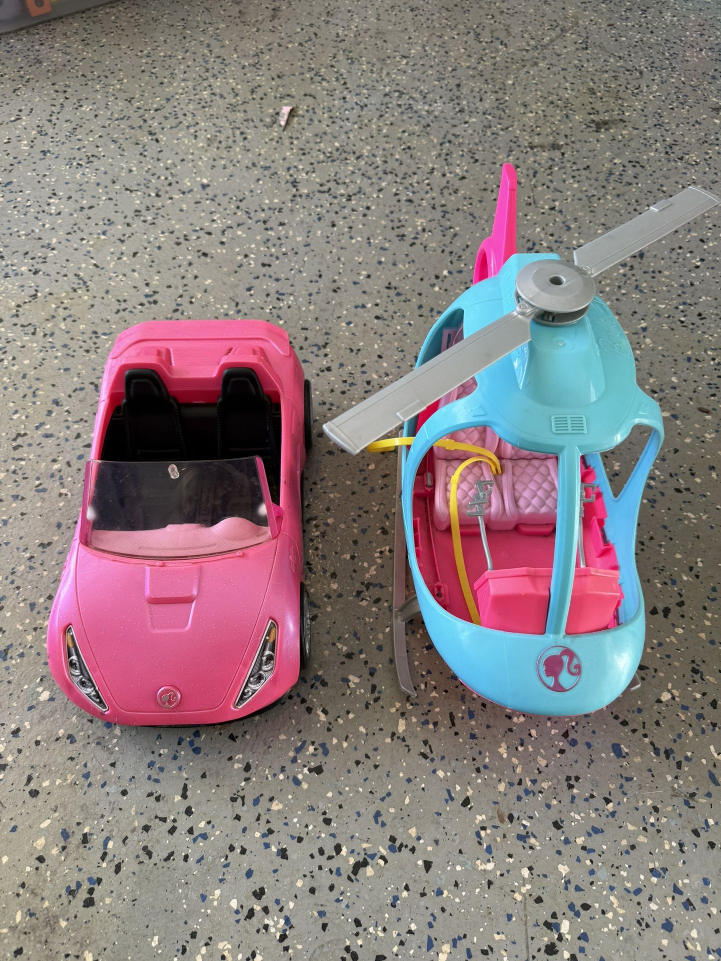 Barbie Dream Sports Car And Helicopter