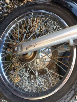 Honda shadow spirit 2004 front and rear wheel