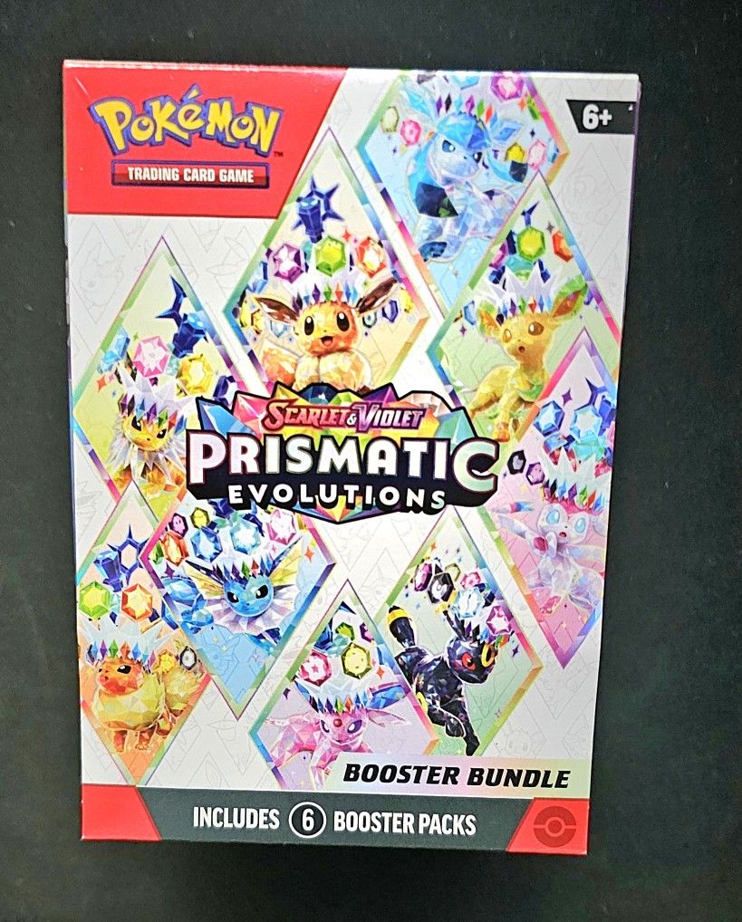 Pokemon Prismatic Evolutions Booster Bundle Box TCG HEAVY Sealed 161.1 grams