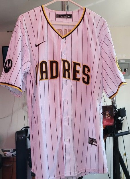 SD Padres Pinstripe White #23 MED Jersey