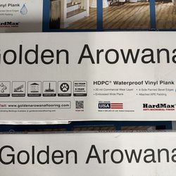 22 boxes of Golden Arowana vinyl plank flooring