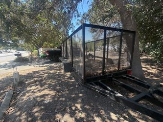 Heavy-Duty 19ft Utility / Dump Trailer Frame + 4 Rims/Tires (Project)