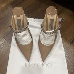 Jimmy Choo Crystal Strap Heels