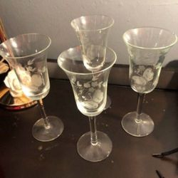 Vintage Crystal Cups /Copas De Cristal Vintage