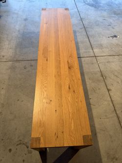 71 Inch Fiesta Solid Oak Bench