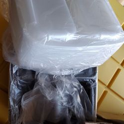 Set Of 15.   3 Section Containers 